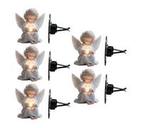 F Fityle 5Pcs Angel Car Air Vent Decoration Clip 2D Car Interior Accessories with Heart for Automobiles Ornament