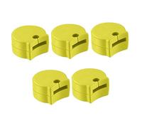 F Fityle 5Pcs Clarinet Thumb Finger Support Sleeves Non Slip Replacement Lightweight Portable Ergonomic Oboe Thumb Protector, Yellow