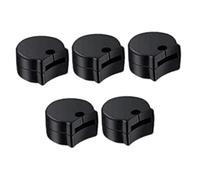 F Fityle 5Pcs Clarinet Thumb Finger Support Sleeves Non Slip Replacement Lightweight Portable Ergonomic Oboe Thumb Protector, Black