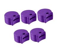 F Fityle 5Pcs Clarinet Thumb Finger Support Sleeves Non Slip Replacement Lightweight Portable Ergonomic Oboe Thumb Protector, Purple