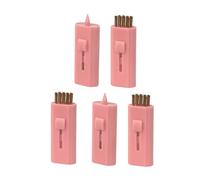 F Fityle 5x Golf Club Cleaning Brush, Retractable Practical Portable, Sharing with Friends, Regrooving Wire Brush, Pink