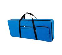 F Fityle 61 Key Keyboard Case Keyboard Bag Oxford Cloth Handbag Thickened Backpack Electric Piano Keyboard Gig Bag 40.16"x16.54"x1.97", Blue