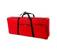 F Fityle 61 Key Keyboard Case Keyboard Bag Oxford Cloth Handbag Thickened Backpack Electric Piano Keyboard Gig Bag 40.16"x16.54"x1.97", Red