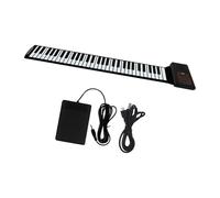 F Fityle 61 Key Roll up Keyboard Piano Practice Upgrade Kids Educational Electronic Hand Roll Piano Musical Instrument for Children
