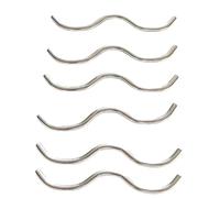 F Fityle 6Pcs W Shaped Trampoline Hook W Hooks Galvanized Steel Trampoline Triangle Buckle for Kids Trampoline Accessories Jumping Bed