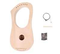 F Fityle 7 Metal Strings Lyre, 7 String harp, Ancient DIY Portable harp 7 String DIY set, for Beginner Kids Gifts for Kids and Adults