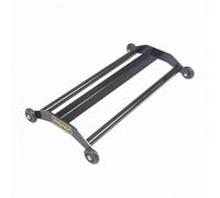 F Fityle Abdominal Exercise Wheel Core Roller Fitness Exercise Equipment With Four Rolling Casters Steel Frame 200 kg Load Capacity Controlled Ab Workouts