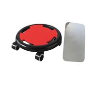 F Fityle Abdominal Train Roller Disc Wheeled Sliders Portable Core Train Roller Wheel Exercise Sliders for Fitness Equipment Exercise, Black