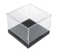 F Fityle Acrylic Display Case, Sturdy, Stackable Counter Box, Cube Storage Display Case for Miniature Figures, Statues And Dolls, Bottom H 15 cm, Base 20cmx10cm