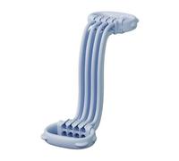 F Fityle Adjustable Foot Band Resistance Exercise Pedal Compact Elastic Tube Exerciser With Secure Foot Straps And Ergonomic Handle For Full Body Work Suitable, Blue