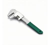 F Fityle Adjustable Valve Wrench Adjustable Wrench Pipe Wrench Spanner Hand Tool with Serrated Grip and Wide Jaw for Secure Hold and Rapid Changes Suitable for, 11 Inch, Flat Mouth