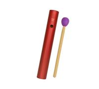 F Fityle Aluminum Alloy Wah Wah Tube Portable Music Instrument Easy to Band Accompaniment Musical Instrument Guiro Shaker Tone, red