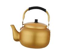 F Fityle Aluminum Water Kettle Teapot Kettle Portable Golden for Camping Outdoor, Gold, 2L