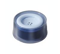 F Fityle Anti Spill Bowl Dog Water Dispenser Drink Bowl Feeder With Buoyant Plate Weighted Base Dust Hair Barrier Suitable for home use camp pet carriers, Blue