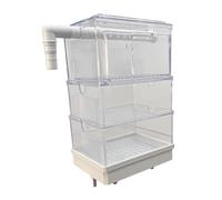 F Fityle Aquarium Hanging Box Drawer Box External with Drawer Drip Tray Quiet Overflow Pipe for Small Tanks, Three Layer