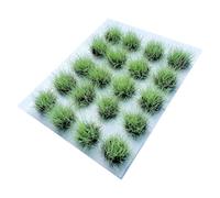 F Fityle Artificial Model Grass Tufts Terrain Model Kit DIY Fake Grass Lowland Shrubs Tuft for Dioramas Terrain Landscape Sand Scene, Light Green