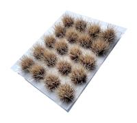 F Fityle Artificial Model Grass Tufts Terrain Model Kit DIY Fake Grass Lowland Shrubs Tuft for Dioramas Terrain Landscape Sand Scene, Dark Brown