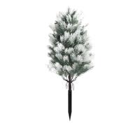 F Fityle Artificial Tree Fake Plant Garden Accessories Decorative Ornament Greenery for Outside Wedding Farmhouse Indoor/Outdoor Patio, White Green