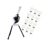 F Fityle Automatic Badminton Serve Machine Badminton, for Kids Practice Training, Ball Pitching Tool Badminton Launcher Robot for Indoor, with 12 Badmintons