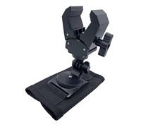 F Fityle Backpack Strap Flashlight Holder, Torch Mount, Durability, Easy Installation, Adjustable Angle, 360 Degree Rotating, Style A