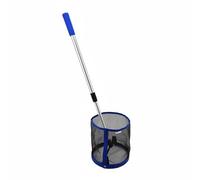 F Fityle Ball Collection Device Table Tennis Ball Collector Picker Basket Tool With Telescopic Handle Lightweight Frame Easy Storage For Practice Courts, Blue L5 Nylon