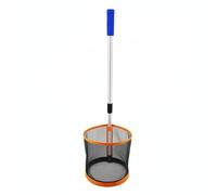 F Fityle Ball Collection Device Table Tennis Ball Collector Picker Basket Tool With Telescopic Handle Lightweight Frame Easy Storage For Practice Courts, Orange L3 Nylon