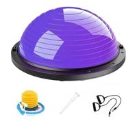 F Fityle Ball Half Stability Exercise Dome With And PVC Suitable for balance routines, Purple, Purple