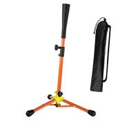 F Fityle Baseball Batting Tee with Storage Bag Adjustable Convenient Easy Assembly Softball Hitting Tee Tripod Stand Base for, Orange