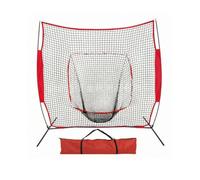 F Fityle Baseball Training Net With Midpoint Opening Target For Accuracy Control Improvement Heavy Duty Steel Frame Construction Foldable Design Suitable For Solo Practice Team