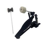F Fityle Bass Drum Pedal, Single Chain Kick Pedal with Bass Drum Beater and Solid Footboard, Suitable for Electric Drum Set or Acoustic Drum Kit, Black