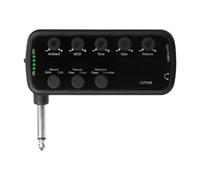 F Fityle Bass Headphone Amplifier Plug and Play Professional Silent Compact Built-in 3 Effects USB Rechargeable for Live Performance