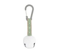 F Fityle Bear Bell Keychain Sound Protection Portable Hiking Essential, Carabiner Hook for Biking Climbing, Fishing, Skiing, white