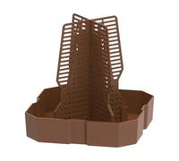 F Fityle Bearded Dragon Feeder Chameleon Feeding Bowl Climbable Food Dish for Horned Frog Gecko Climbing Pet Supplies Lizard, Brown