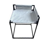 F Fityle Bedside Resting Elevated Pet Bed Cot Nest With Side Rails Sturdy Metal Frame Oxford Lounging Area Suitable for cats and small bed peaceful indoor moments