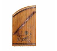 F Fityle Beginner Guzheng Mini 21 String Portable Instrument Paulownia Wood Finger Coordination Crafted Design Suitable for Training Daily, Wood