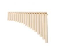 F Fityle Beginner Pan Flute Panpipes Instrument 18 Tube Wind Pipe Flute With Curved Graduated Layout Lightweight Body With, 18 Pipes Ivory White Booklet+Bag+Lanyard+Note Stickers