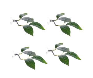 F Fityle Betta Fish Leaf Hammock Aquarium Decoration with Suction Cups, Simulates Sleeping, Resting, Hiding, And Betta Spawning Habitat, 4Pcs