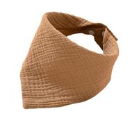 F Fityle Bib Bandana Drool Bib Triangle, Comfortable, Solid Color, Unisex Burp for Drooling Teething Infant Boys Girls, Coffee