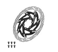 F Fityle Bike Disc Brake Rotor with Screws 160mm Replace Men Women Heat Dissipation Rotor Braking for Sports Mountain Bike, Black