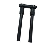 F Fityle Bike Handlebar Aluminum Alloy Folding Replace Part Lightweight High Performance Component Professional Black Accessories, Length 58 cm