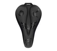 F Fityle Bike Seat Cover Saddle Cover AntiSlip 11.42x7.28inch Shock Absorbing Padding Exercise Bike Seat Pad for Outdoor Road, black