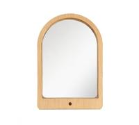 F Fityle Bird Mirror Stand Bamboo Perch Mirror Toy Accessory Hanging Rest Interactive Acrylic Mirror Attachment Engaging Play and Activity suitable for small, Small (14.5cm H x 10cm W)