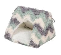 F Fityle Bird Nest Bird Cave Bed Hanging Bird Tent Washable Cute with Removable Mat Winter Warm for Budgie Lovebird Parakeet Hamster, S