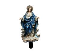 F Fityle Blessed Mary Statue Yard Sign, DIY Potted Decoration Garden Stake, Landscape Ornament for Garden, Outdoor, Dollhouse, Balcony