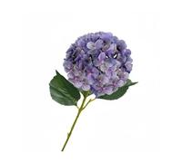 F Fityle Bouquet Silk Hydrangea Flower Realistic 3D Printed Petals Bendable Unique Decoration Suitable for Home Indoor Arrangement Reception, Autumn Purple