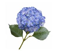 F Fityle Bouquet Silk Hydrangea Flower Realistic 3D Printed Petals Bendable Unique Decoration Suitable for Home Indoor Arrangement Reception, Dark Blue