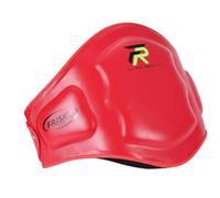 F Fityle Box Waist Target Kick Guard Belly Protector With Adjustable Closure For Stable Movement Suitable for work gym , Red