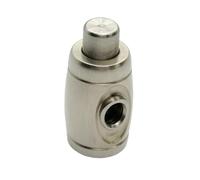 F Fityle Brass Valve Component Trumpet Spit Valve Replacement Copper Mechanism Press Type Quick Condensation Release Silver Tone Finish Suitable for marching band concert studio