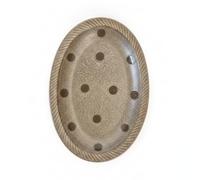 F Fityle Brown Dot Dinnerware Dessert Plate Serving Dish Ceramic Plate Side Dish with Speckled Glaze Raised Rim Easy to Clean Suitable for Home Dining Special Occasions Food Photography