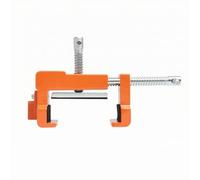 F Fityle Cabinet Clamp with Sliding Threaded Screw and Cushioning Grip Pads Black Steel Pressure Faces for Positioning Wooden Panels During Gluing and Assembly Suitable for Display